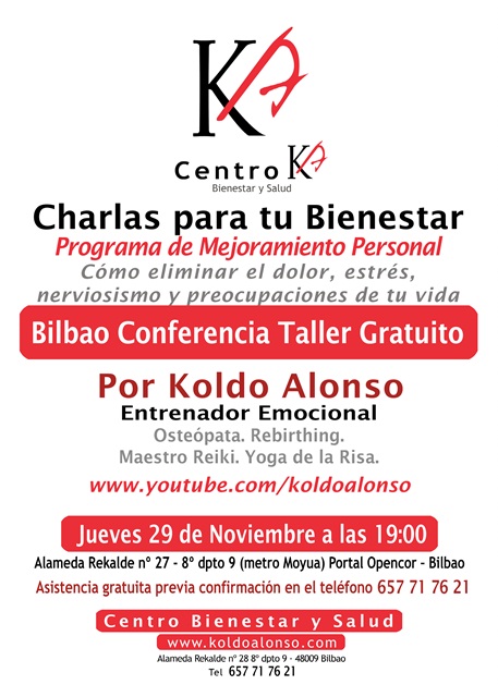 Programa de Mejoramiento Personal Koldo Alonso - Como eliminar el dolor, estres, nerviosismo y preocupaciones. Centro Bienestar y Salud Programa de Mejoramiento Personal Koldo Alonso - Como eliminar el dolor, estres, nerviosismo y preocupaciones. Centro Bienestar y Salud