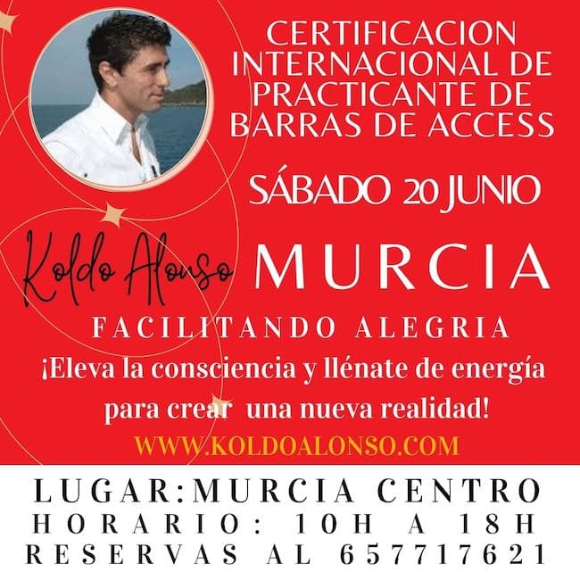 en MURCIA SÁBADO 20 JUNIO Certificación Internacional de BARRAS de Access en MURCIA CIUDAD